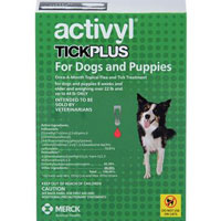 Activyl Tick Plus For Very Small Dogs 4-14 Lbs Pink 4 Pack