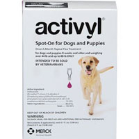 Activyl For Large Dogs 44 Ð 88 Lbs Purple 4 Pack