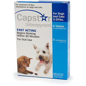 Capstar Cat & Small Dog 11mg 2-25 Lbs Blue 6 Tablet