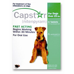 Capstar Large Dog 57 Mg 25.1-125 Lbs Green 6 Tablet