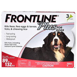 Frontline Plus - Extra Large Dogs Weight: Above 89 Lbs (box Color : Red) 6 Doses