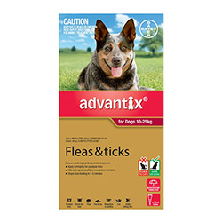 K9 Advantix Large Dogs 21-55 Lbs (red) 6 Doses