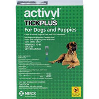 Activyl Tick Plus For Extra Large Dogs 88-136lbs Teal 4 Pack