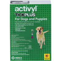 Activyl Tick Plus For Large Dogs 44-88lbs Purple 4 Pack