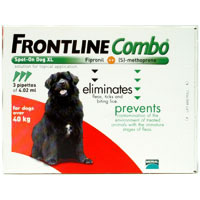 Frontline Plus (known As Frontline Combo) Extra Large Dogs Over 88lbs Red 6 Doses