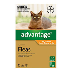 

Advantage Kittens & Small Cats 1-10lbs 4 Doses