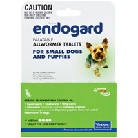 

Endogard For Small Dogs And Puppies 11 Lbs (5kg) 4 Tablet