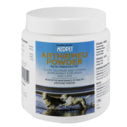 

Arthrimed Joint Supplement Powder For Cats & Dogs 250 Gm