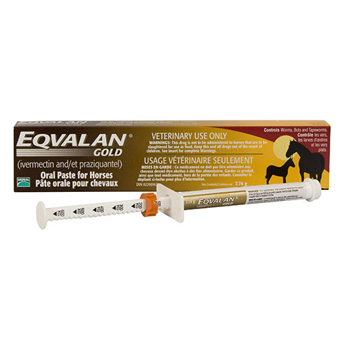 Eqvalan Gold Dewormer Oral Paste For Horse 7.74 Grams